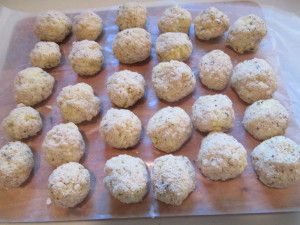 Rice Croquettes ready for frying.