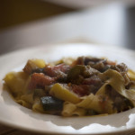 Pappardelle with vegetarian ragout