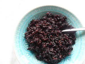 Black rice...