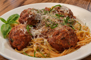 Mmm... spaghetti with meatballs